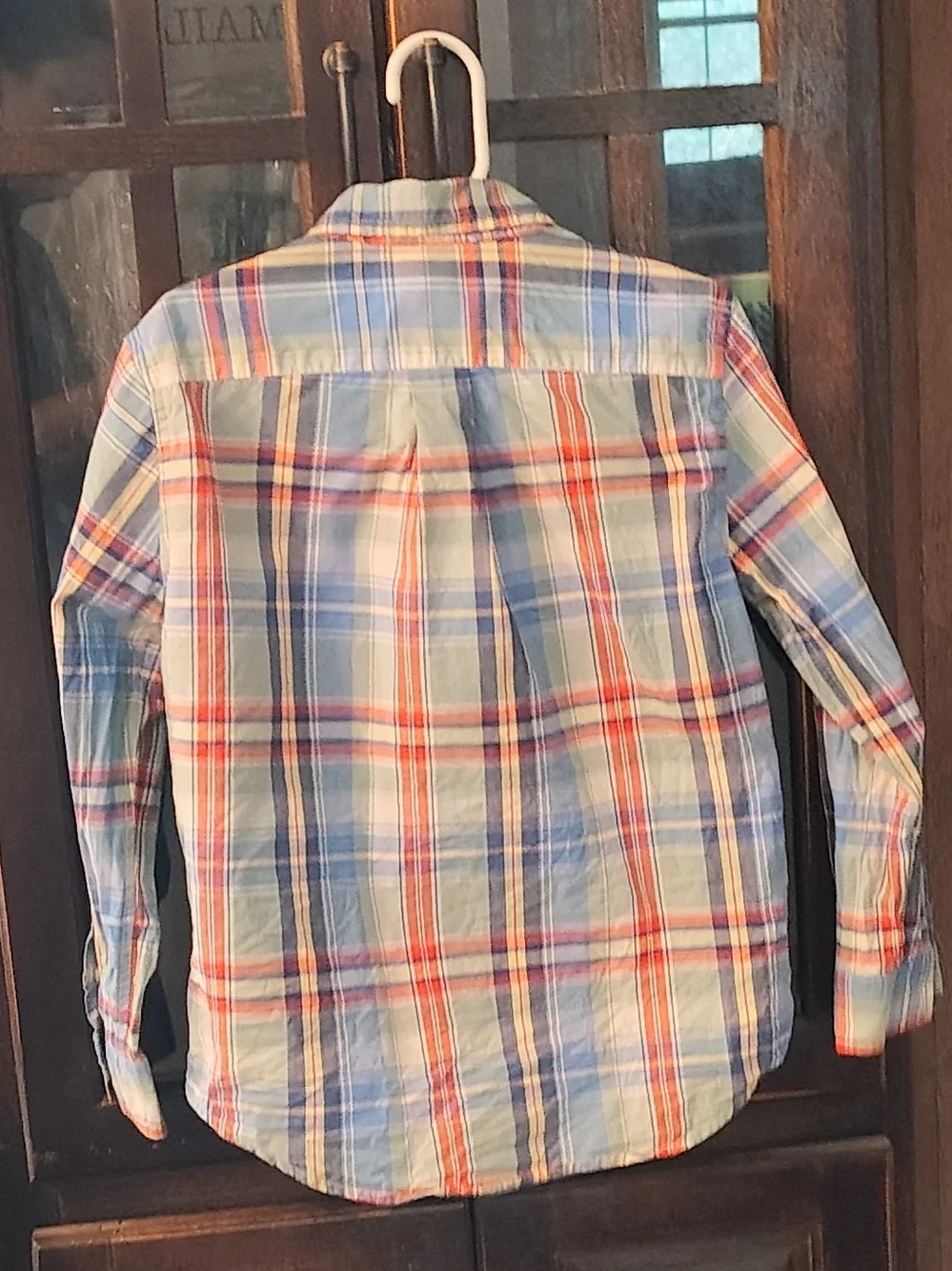 Ralph Lauren Boy's Multicolor Plaid Button-Down Shirt. Size 6